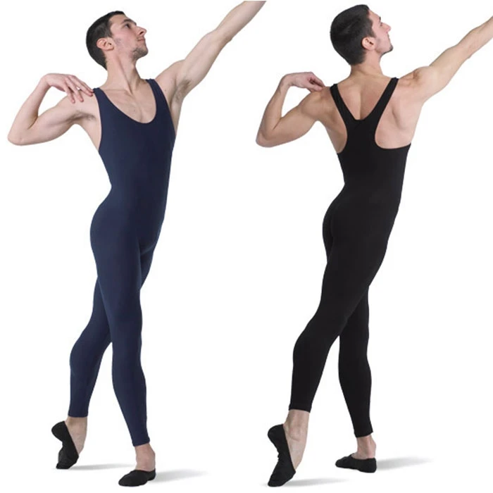 

Mans One Piece Mid Back Tank Unitard Lycra Ballet Sleeveless Full Body Tight Jumpsuit