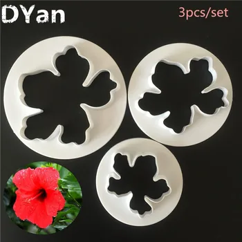 

Free Shipping 3pcs/Set Hawaii Flower Quilt Cake Printing Cutter Cookies Cookies Mold Baking Mold Tools A1270