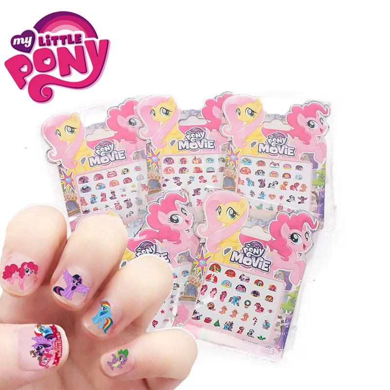 5 шт./компл. игрушки My Little Pony ПВХ наклейки пони упаковка Детские для ногтей девочек