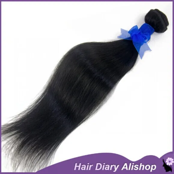 Diary wig Grade 7A Factory price virgin peruvian straight 1pc unprocessed top grade human weave 8&quot-30&quot |
