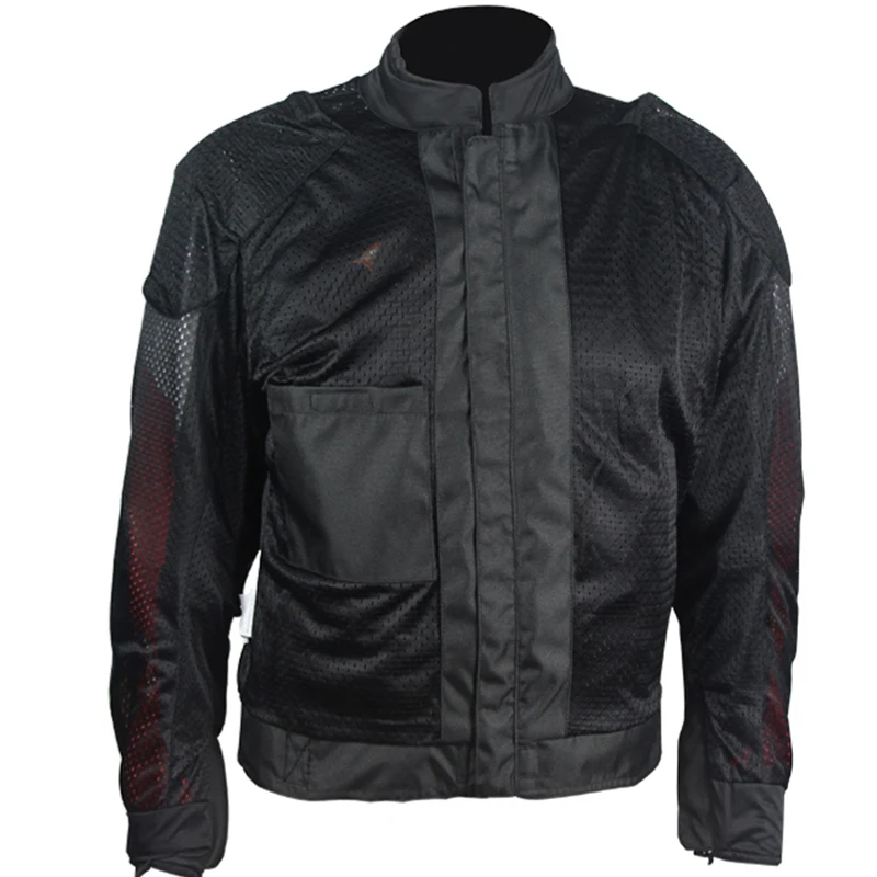 Модная летняя куртка для мотоциклистов, дышащая, защитная одежда для мотокросса с защитой 5 шт