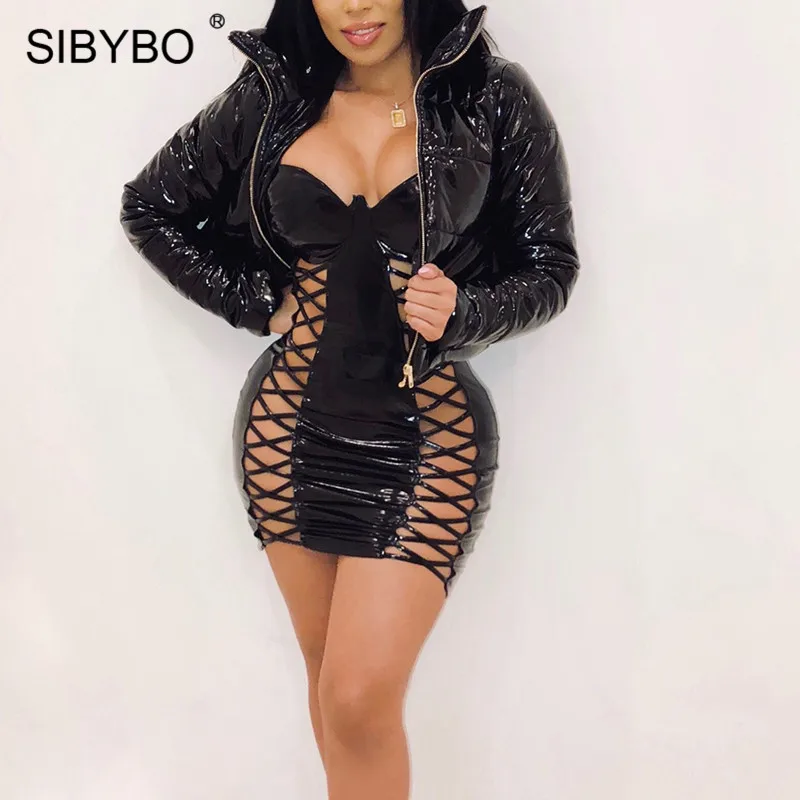Женские облегающие пальто и куртки Sibybo повседневная плотная куртка из