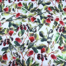 Инжир инжир поплин принт платье Ткань Чистый хлопок ткань DIY Весна Лето Осень