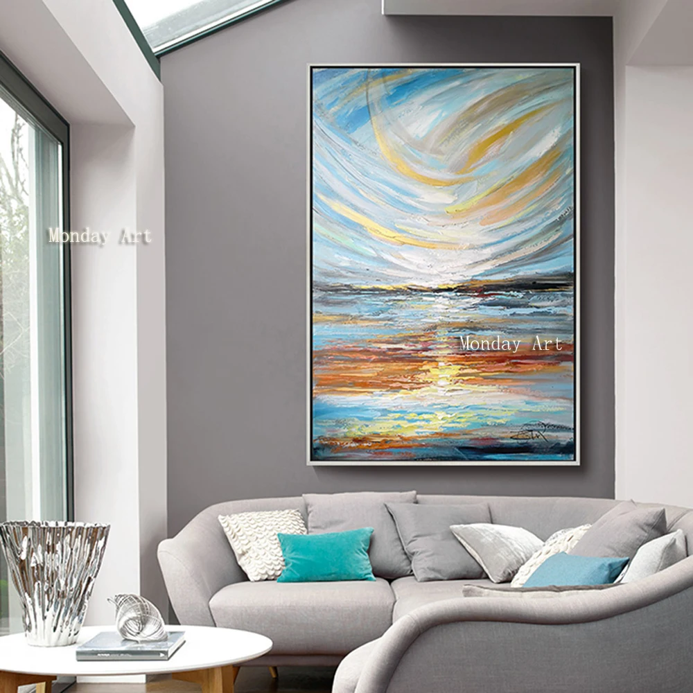 100-Hand-painted-Colorful-scenery-Art-Oil-Painting-On-Canvas-Wall-Art-Wall-Adornment-pictures-Painting (2)