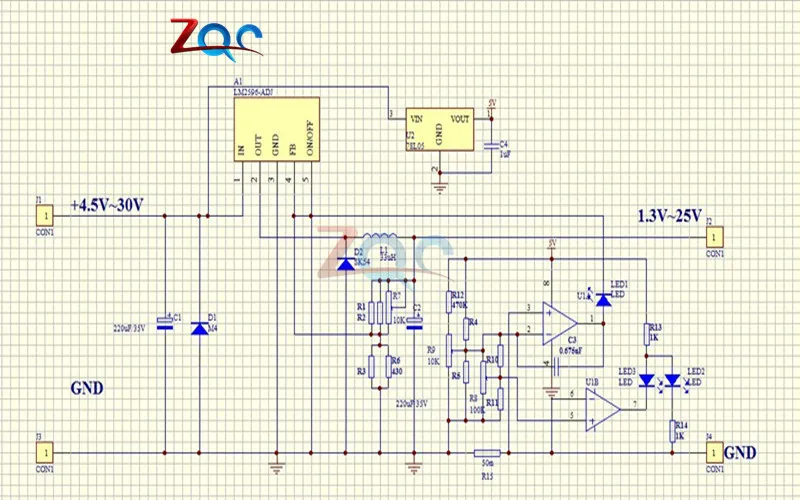 LM2596 Шаг вниз Питание модуль DC-DC 7 V-35 V до 1,25 V-30 V 3A Регулируемый Напряжение регулятор конвертер Светодиодный драйвер для Arduino