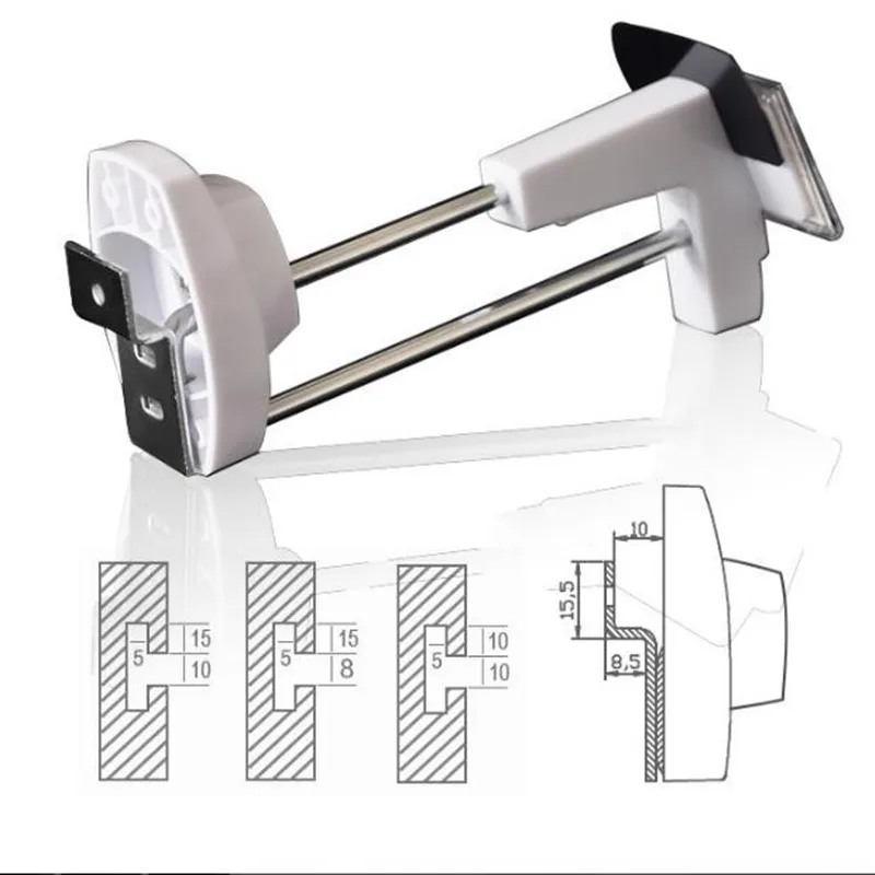 (100pcs/lot) DHL Fast Shipping High Security Retail Store Slatwall Display and Anti Theft Hooks with Clear Price Tag Lable