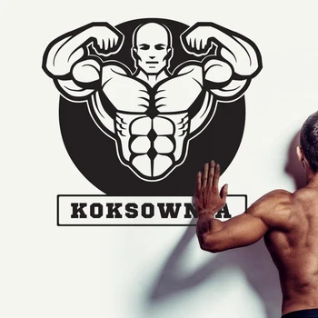 

Muscle Fitness Club Decal Gym Sticker Decor Posters Vinyl Decoracion Wall Decals Decor Mural Car Gym Sticker