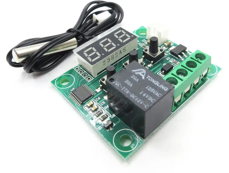 

5pcs W1209 Thermostat Temperature Sensor Controller Incubation Control Switch 12V -50-110 C Digital Thermostat