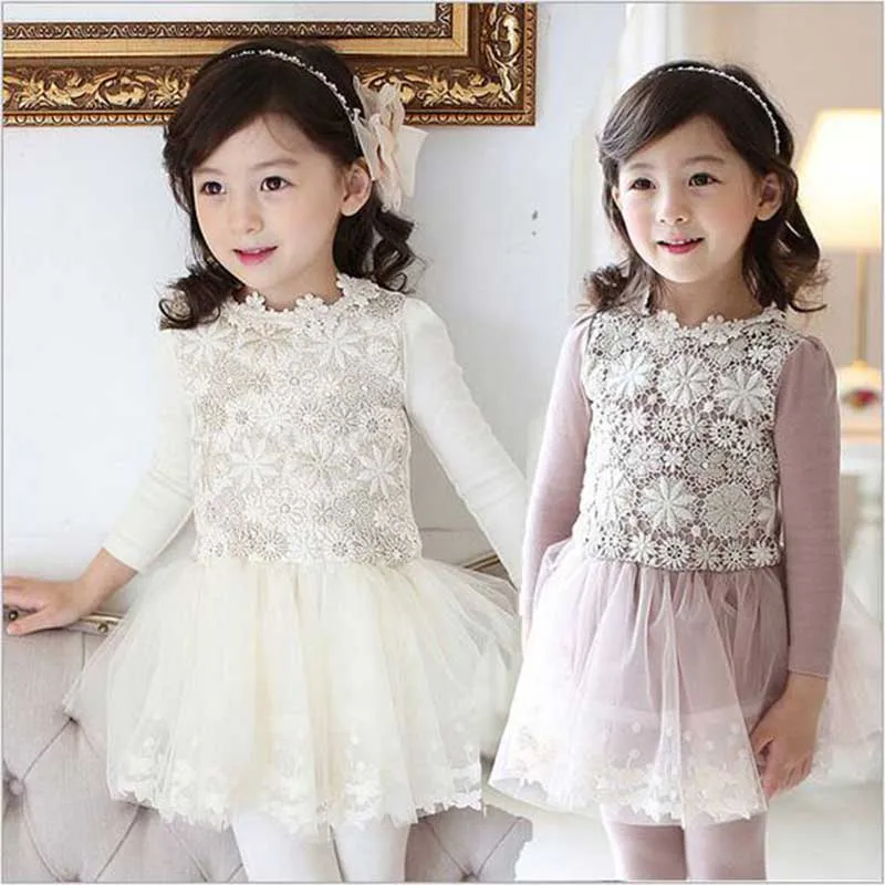 

hot sale Princess girls thick Dress 2-7y toddler girls kids party dress Xmas baby clothes winter