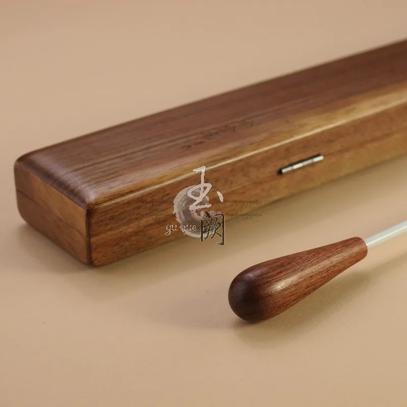 7# деревянный дирижер дубика музыкальный подарок с трещинкой деревянная коробка деревянная ручка пластиковая указка