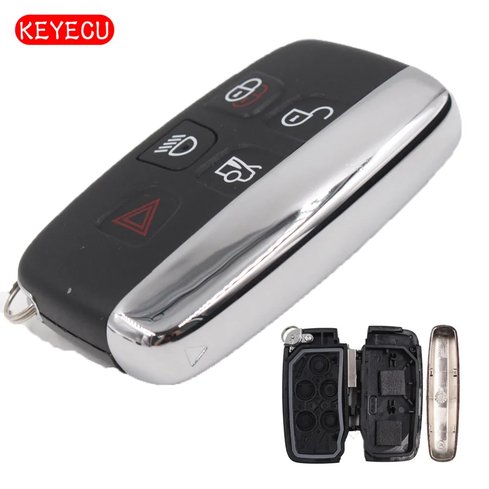 Keyecu 5pcs/Lot Replacement Remote Key Shell Case Fob 5 Button for Land