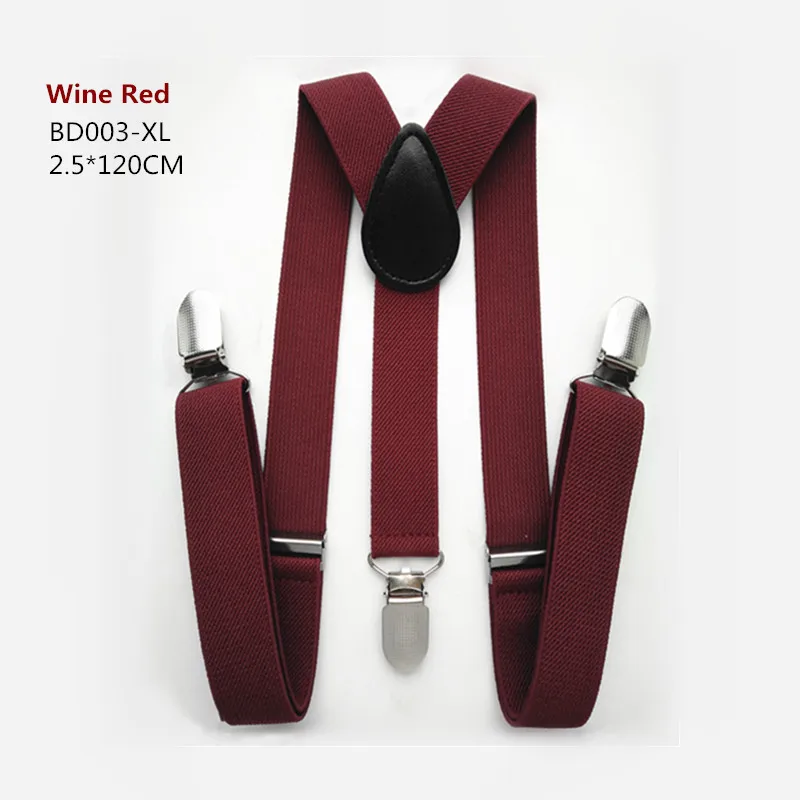 BD003-очаровательный красный серии Детские подтяжки 3 клипы на взрослых Для женщин чулок высокое качество регулируемый Y назад дети Bracs - Цвет: wine red XL