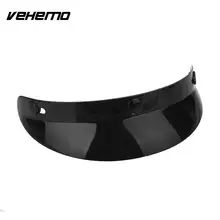 Vintage 3-Snap Motorcycle Helmet Peak Open Face Sun Shade Visor Shield