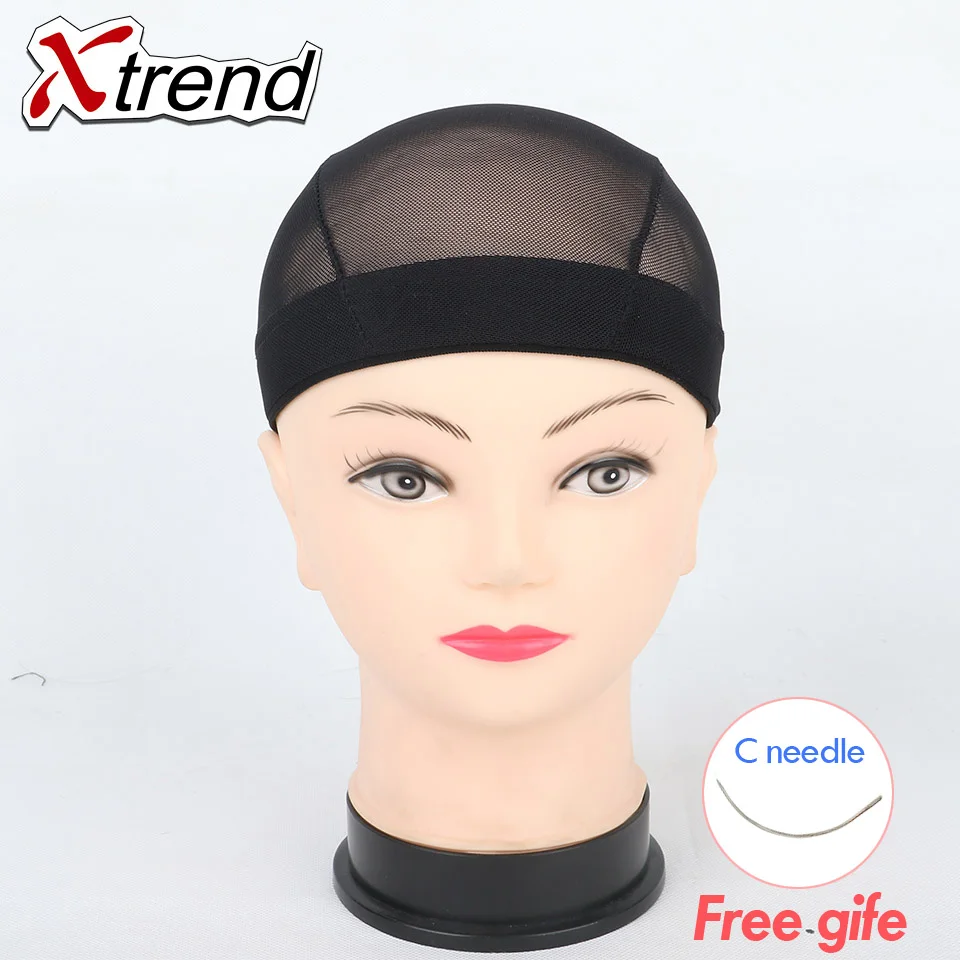 

S#M#L# Black Wig Caps For Making Wig Spandex Net Elastic Dome Cap Glueless Wig Caps Breathable Mesh Cap Weaving Elastic Nylon