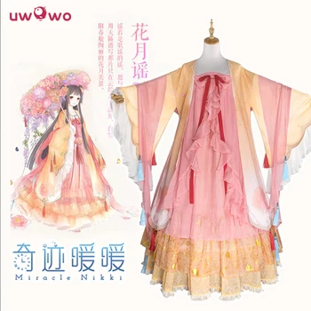 

UWOWO Miracle Nikki Costume Game Miracle Nikki Uwowo Cosplay Chinese Red Yellow Dress Kawaii Costume Girls