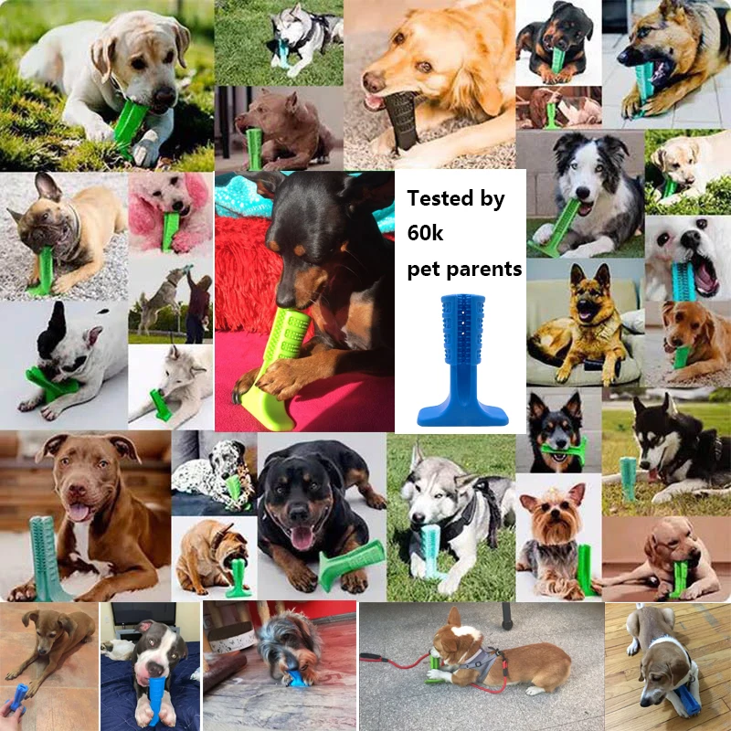 Silicone Dog toothbrush pet toy pet dog chewing toy Teddy Small Dog Toothbrush Stick Perfect Dog Teeth Care Products Cleaning Mo