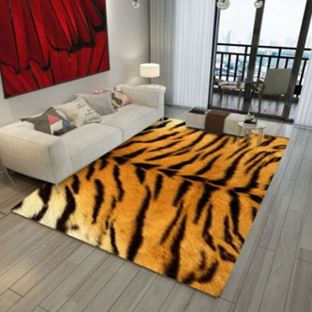 Креативный леопардовый узор с тигром 3D печать ковер Декор для гостиной коврики для ванной кухни противоскользящие большие коврики - Цвет: Carpet11