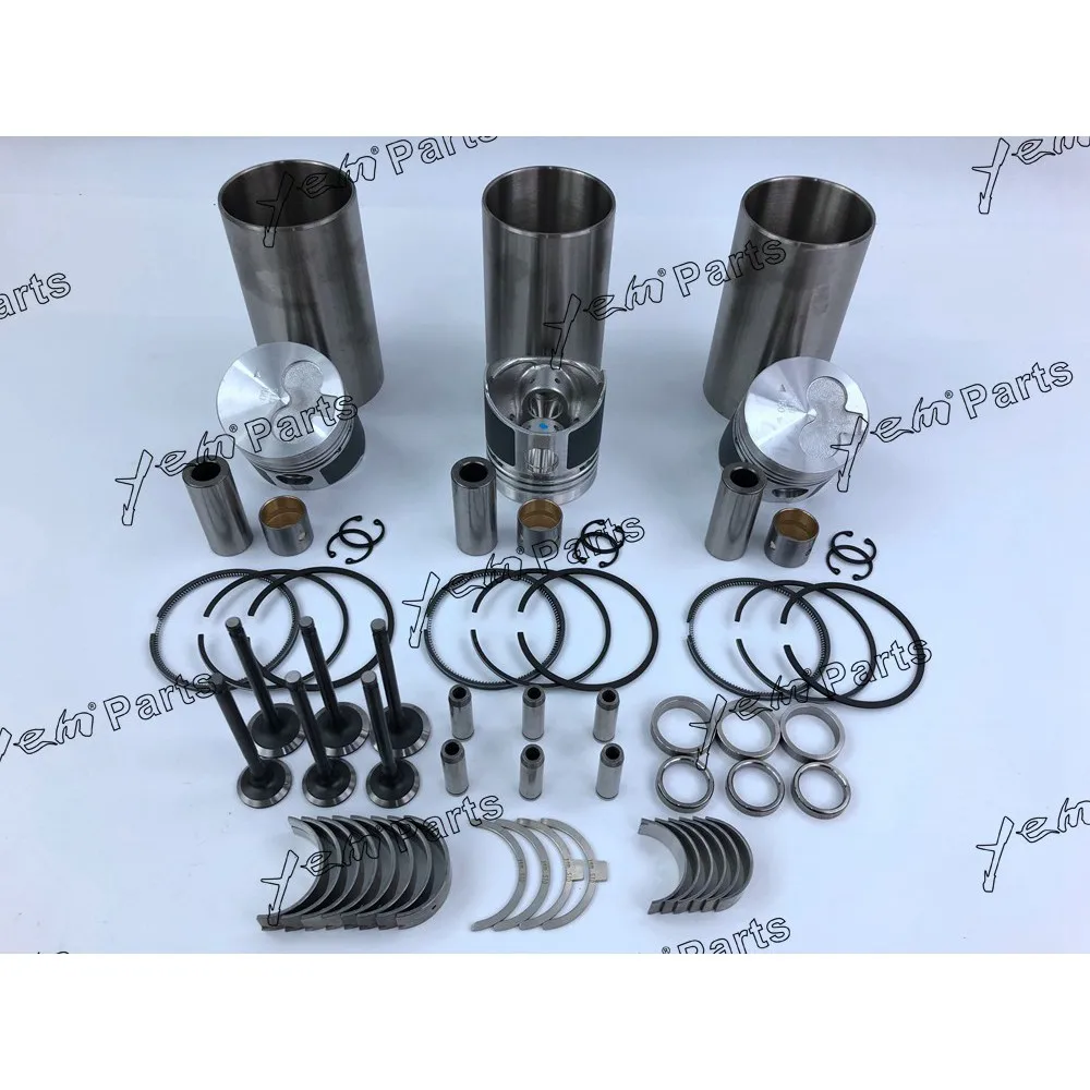 

Для Mitsubishi engine K3H Rebuild kit поршневое кольцо гильза цилиндра комплект прокладок направляющее сиденье клапана