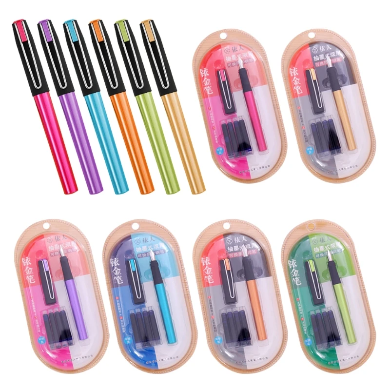

Fountain Pen Ink Replaceable Ink Sac Cartridge Smooth Writing Office Stationery