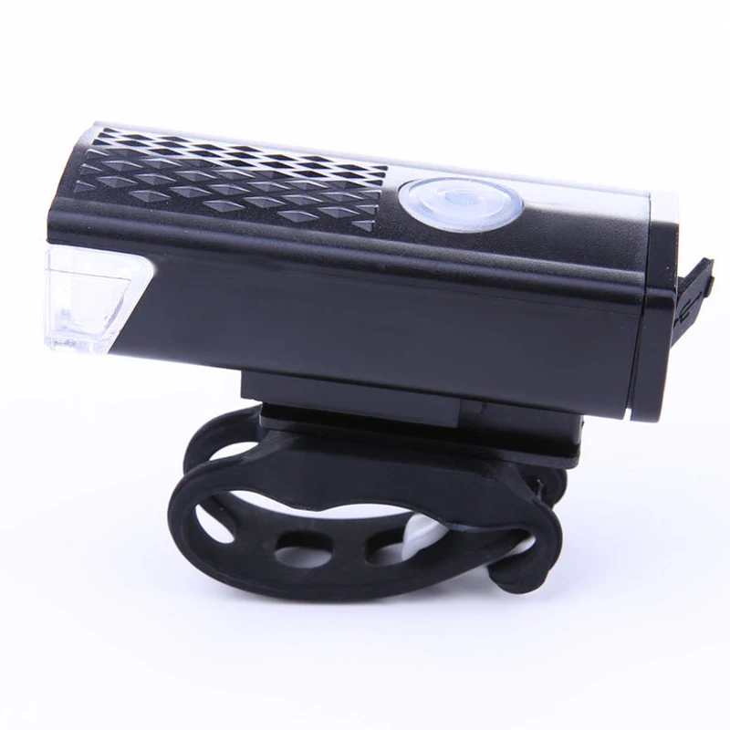 Black USB 600LM 3 Mode LED Bicycle Front Light USB Rechargeable Super Bright Lamp