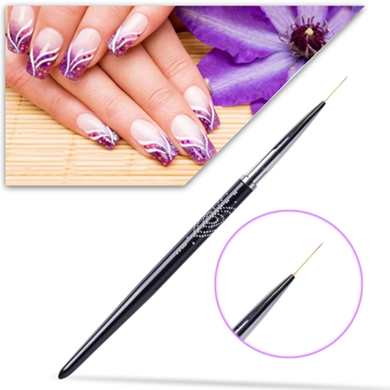

UV Gel Nail Liner Brush Painting Pen Drawing Brush for Nails Manicure DIY Nail Art Tools Professional Nail Art Brushes With Cap