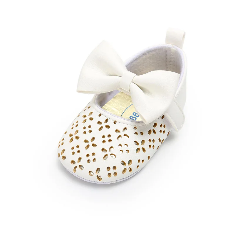 Новые детские Красивые туфли принцессы 2 цвета для маленьких девочек PU обувь большой бант с узлом для новорожденных обувь для подарка