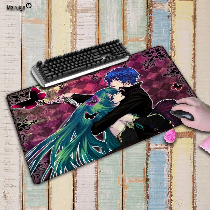  Mairuige Anime Girl Large Gaming Mouse Pad Lockedge Mouse Mat For Laptop Computer Keyboard Pad Desk