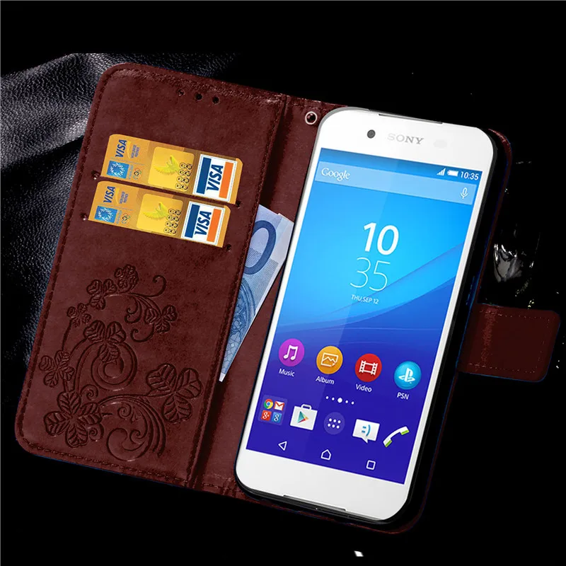 Для Sony Experia Z2 Z3 Z4 Z5 Compact задняя крышка для xperia чехол с держателем карты Роскошный