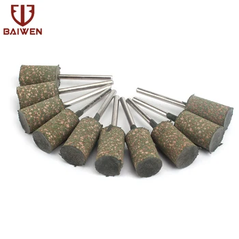 

12mm Rubber Grinding Head Cylindrical Polishing Head 10-100Pac for polishing and shaping metal or iron surface Abrasive Tools