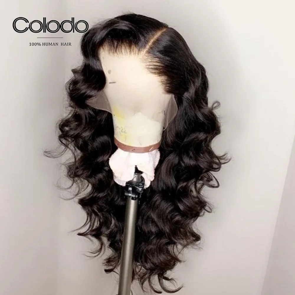 

COLODO Body Wave Wig For Women Pre Plucked Hairline 8-24Inch Brazilian Remy Hair Bleached Knots Full Lace Human Hair Wigs