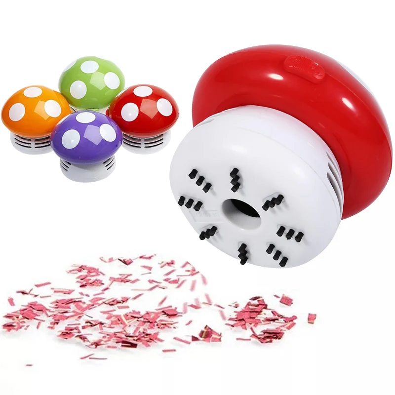 

Cartoon Dust Collector Desktop Cleaning Cleaning Brush Portable Tables Vacuum Cleaner Mushroom Sweeper Dorpshipping
