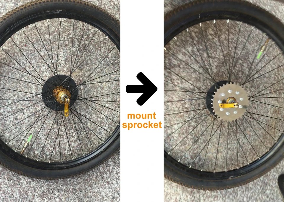 electric bike rear wheel spokes sprocket -3-a