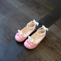 2017 Новинка осени для девочек туфли принцессы модные из лакированной кожи Кеды детская обувь с цветочным узором для девочек обувь с бантом