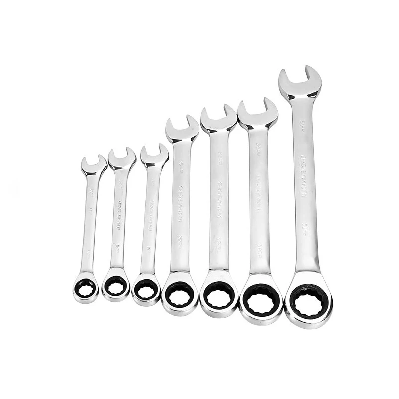 8 9 10 11 12 13 mm Torque Ratchet Wrench Set Open End And Box End Double Ended Combination Spanner Ratchet Handle Wrenches