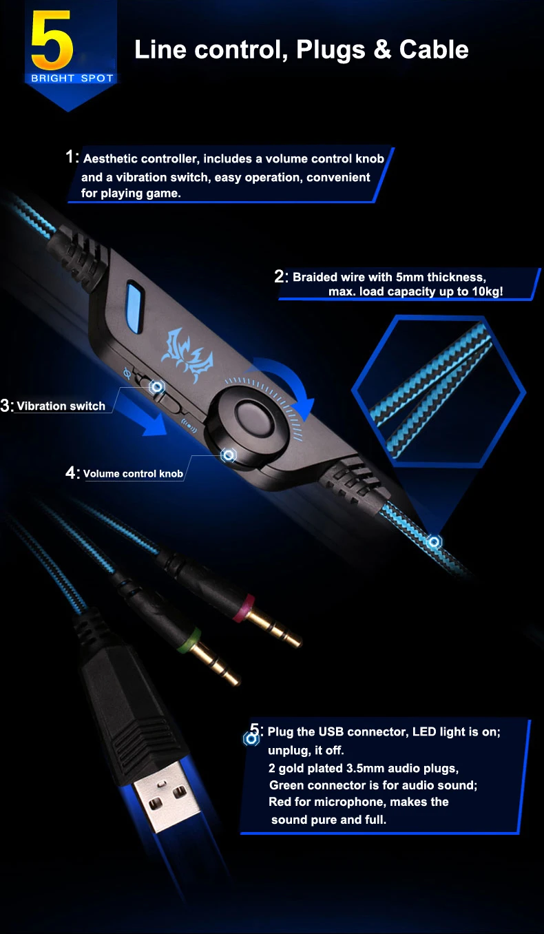 Vibration Function Professional Gaming Headphone 16