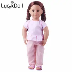 Новые поступления высокого качества популярная кукла одежда подходит для куклы 18 дюймов, дети лучший подарок на день рождения (без обуви)