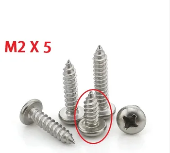 

2000Pcs Nickel plated M2*5 M2X5 Countersunk Head Self tapping Electronic Screw Alloy Cross Countersunk Screw Electronic Bolts