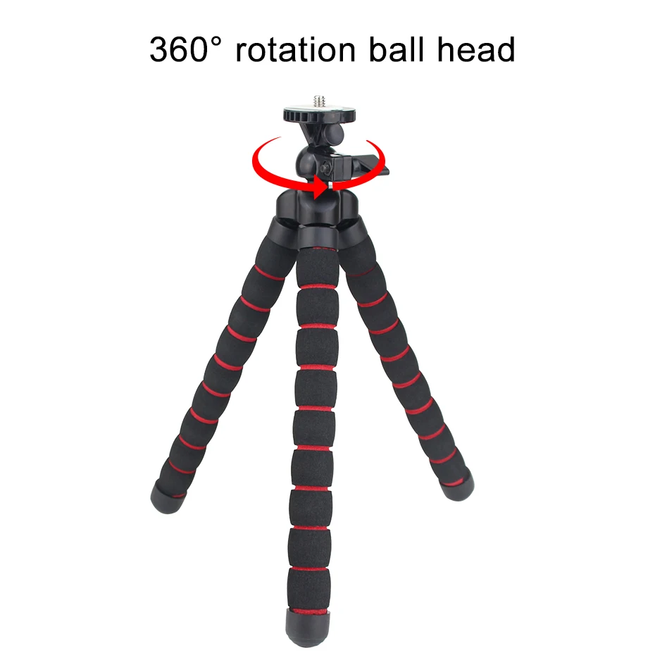 Octopus Camera Tripod Small Medium Large Gorillapod Sponge Accessories Tripe Mini Tripod Holder Bracket Phone Clip For Go Pro