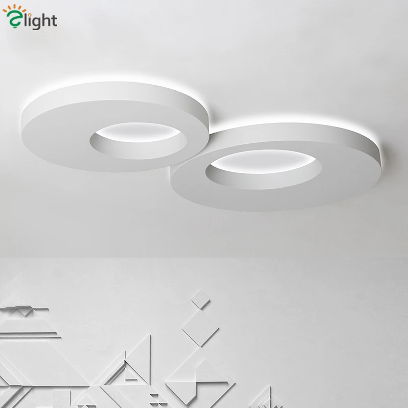 

Corridor Round Metal Lustre Dimmable Led Ceiling Light Bedroom Luminaria White / Black Remote Control Led Ceiling Lamp Lamparas