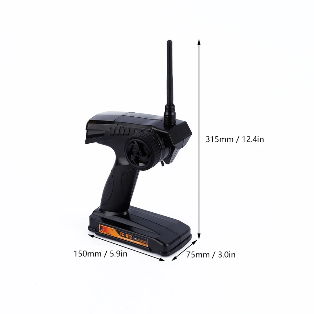 

FS GT2 2CH 2.4 GHz Radio Remote Control Transmitter and Receiver RC Car Boat M09