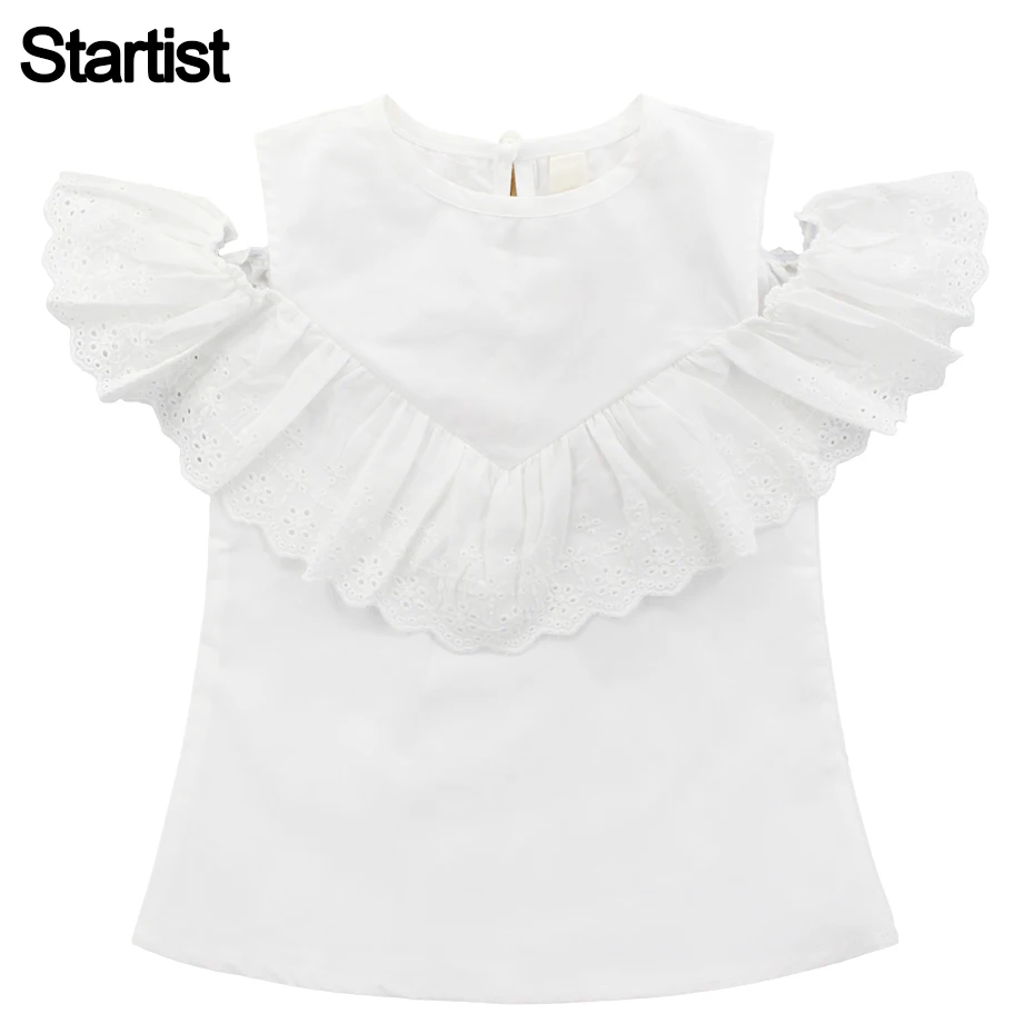 

Girls White Blouse Off Shoulder Girl Blouse Lace Style Summer Shirts For Girls Teenage School Costumes For Girls 6 8 10 12 14