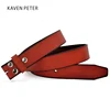 Genuine Leather Belts Without Buckle for Men Brand Strap Vintage Jeans Cowskin Strap With One Layer Leather 29