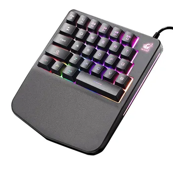 

CARPRIE K11 Wired 28 Keys LED Backlit Usb Ergonomic Single Hand Keypad Gaming Keyboard td0629 Dropship