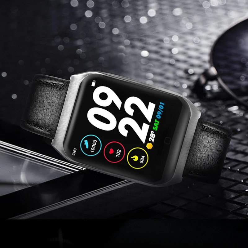 Outdoor Sports Bracelet Watch Smart Wristband Ecg Bracelet E58ecg + Ppg Heart Rate Blood Oxygen Ip68 Step Metal Belt Pedometer