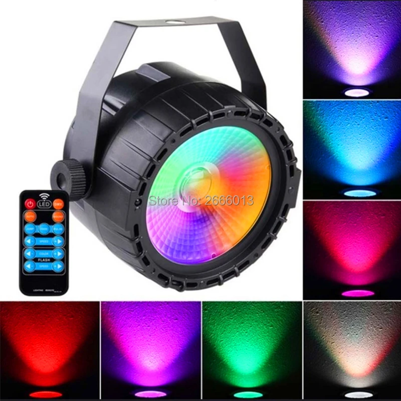 

Wireless Remote Control 30W COB LED Par Light RGB+UV Effect DMX512 Control LED Stage Lighting Professional For Disco Home Party