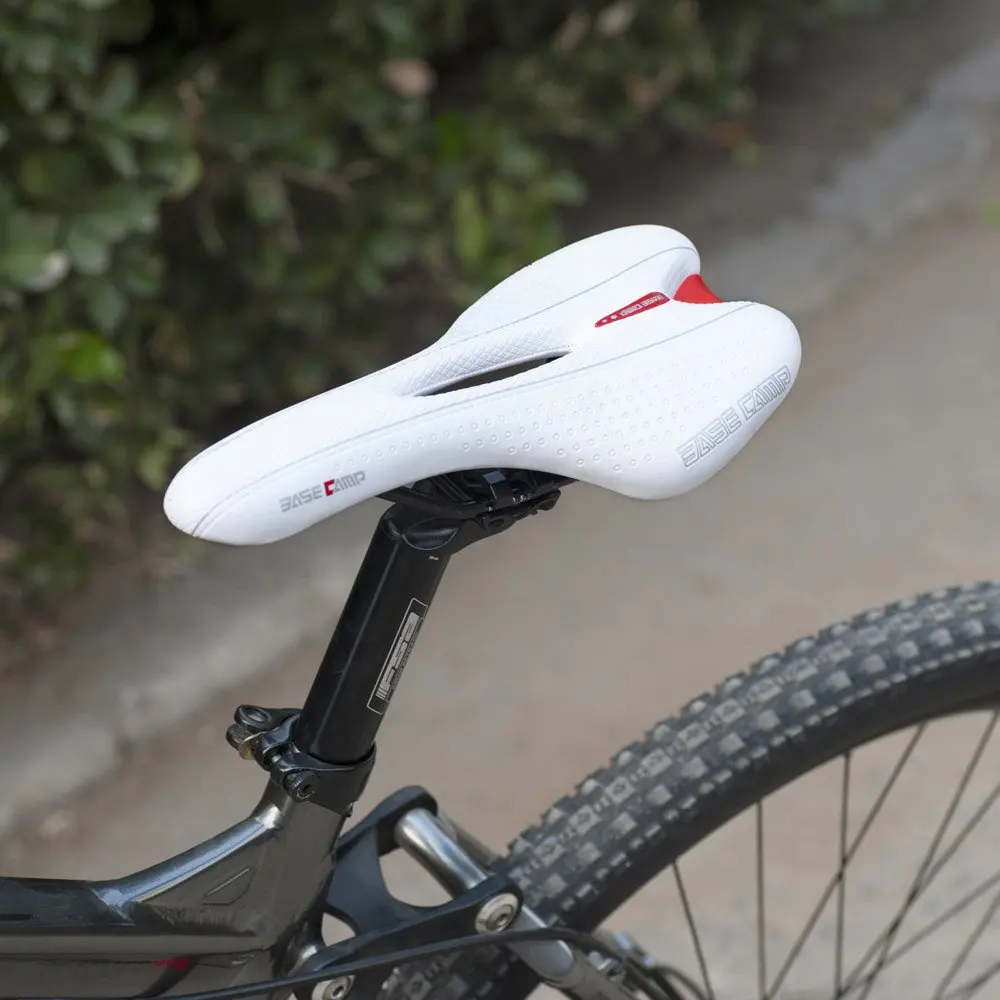 

Mountain Bike Bicycle Cycling Hollow Saddle Seat Cushion Black White