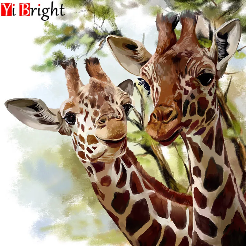 

Diamond Embroidery 5D DIY Diamond Painting giraffe full Square Diamond Painting Cross Stitch Mosaic Home Decor LWR