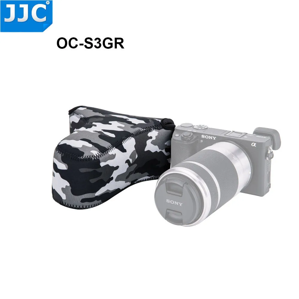 JJC DSLR Камера Фото Сумка Чехол для sony A6100 A6600 A6300 A6000 A5100 A5000 NEX3N/Olympus E-PL7 E-PL6 E-PL5 E-P5 E-PL3 протектор - Цвет: OC-S3GR