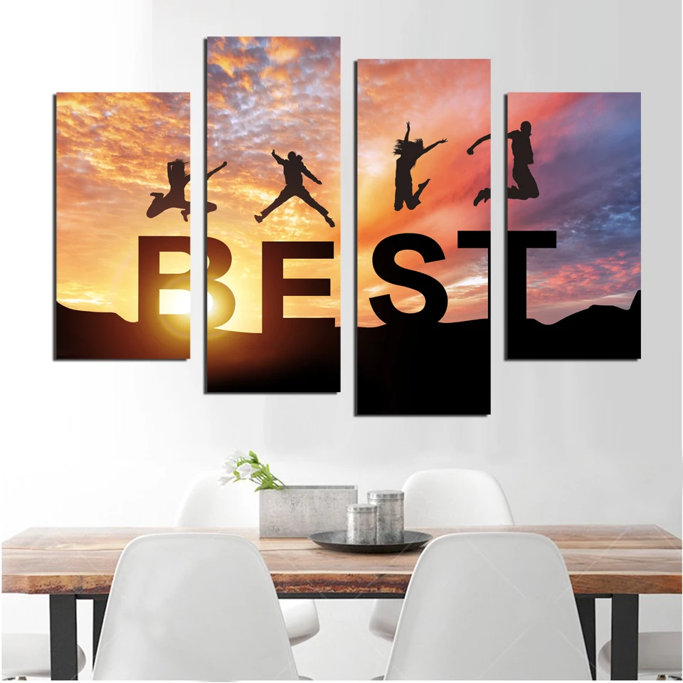 Rainbow in the Sky Motivational Quote Canvas Art Posters Canvas Prints