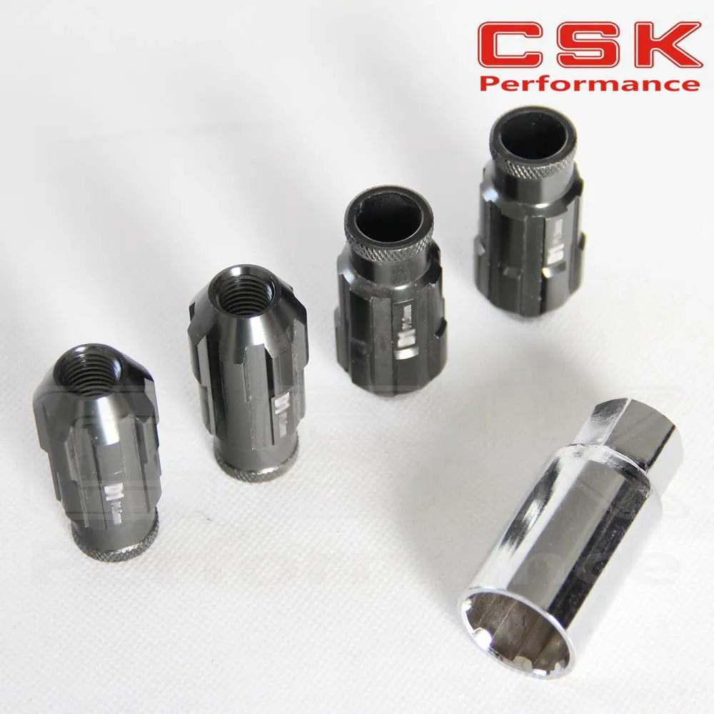 W/KEY 12x1 25 D1 SPEC Блокировка Луг серые гайки + алюминий 4 шт.|d1 spec|d1 spec lug nutslug nuts |